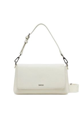 کیف دوشی بژ زنانه چرم مصنوعی Calvin Klein - کد 917481571