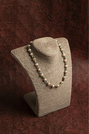 گردنبند جواهر رنگی زنانه Saff Doğal Taş - کد 920581740