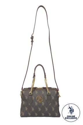 کیف پستچی قهوه ای زنانه چرم مصنوعی U.S. Polo Assn. - کد 917577981