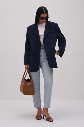 کت سرمه ای زنانه Blazer Mathilda By Çiğdem Bilici - کد 917570829
