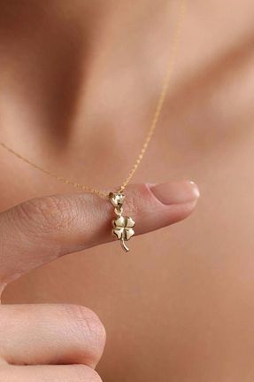 گردنبند طلا زرد زنانه 14 عیار Bayar Gold - کد 920601474