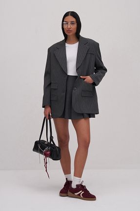 کت طوسی زنانه Blazer Mathilda By Çiğdem Bilici - کد 917563642