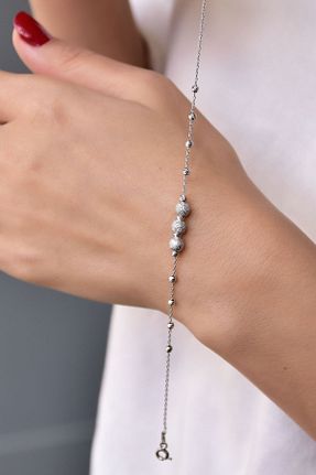 دستبند نقره زنانه 925 عیار Papatya Silver - کد 156723746
