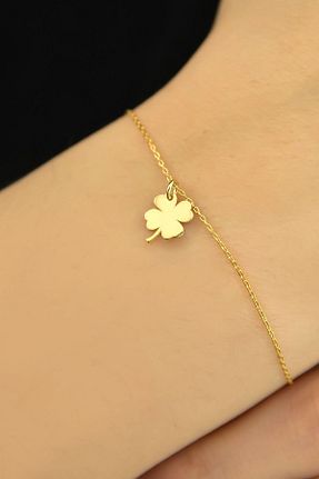 دستبند نقره طلائی زنانه 925 عیار Papatya Silver - کد 93272626