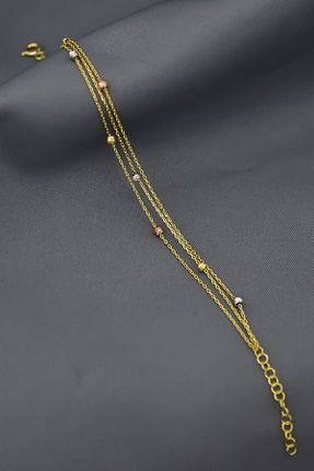 دستبند نقره طلائی زنانه 925 عیار Papatya Silver - کد 349857519