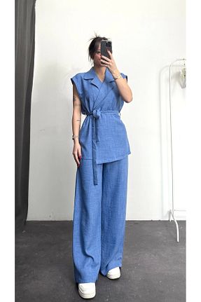 ست بالاتنه و پائین تنه آبی زنانه اسلیم nona butik - کد 920609596