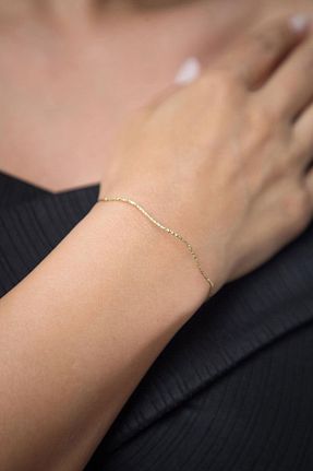 دستبند نقره طلائی زنانه 925 عیار Papatya Silver - کد 40271340