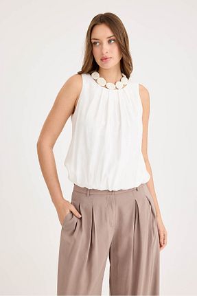 بلوز نباتی زنانه چاپی Vitrin - کد 917577096