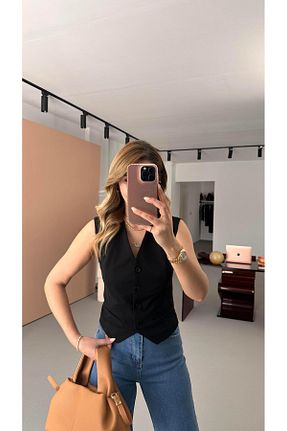 جلیقه رنگی زنانه رگولار Sezgi Tekin - کد 917578759