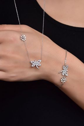 ست نقره زنانه زیرکن Papatya Silver - کد 246487214