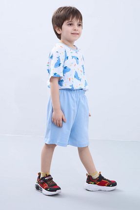 ست بالاتنه و پائین تنه آبی بچه گانه بافتنی Perendi - کد 920601850