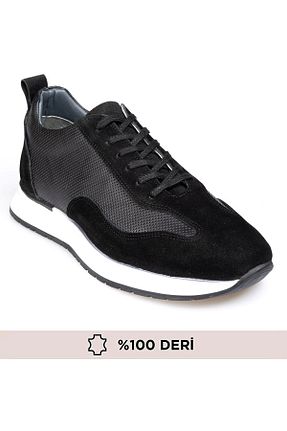 کفش کژوال مشکی مردانه چرم خالص maximoda - کد 917682958