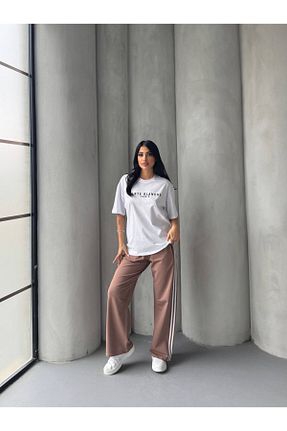 ست بالاتنه و پائین تنه قهوه ای زنانه رگولار Olavogue - کد 917657060