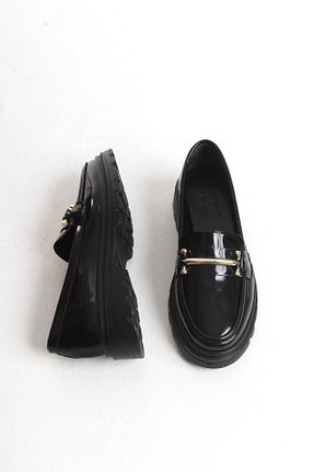 کفش آکسفورد مشکی زنانه چرم لاکی Shoesers - کد 917654904