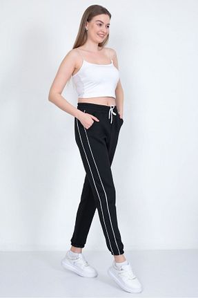 شلوار کرمگن مشکی زنانه پاچه کش دار Sea Queen - کد 917663724