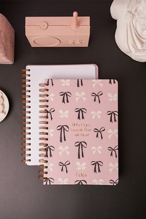 دفتر صورتی Sert Matt Notebook - کد 917662952