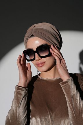 کلاه شنای حجاب قهوه ای زنانه Ambargo - کد 892872576