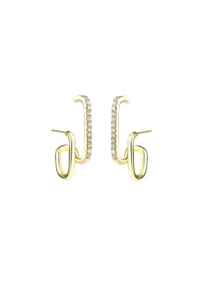 گوشواره استیل (فولاد) طلائی زنانه استیل (فولاد) VenüsDesign - کد 870135745