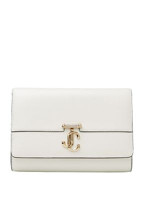 کیف پورتفوی و کلاچ سفید زنانه چرم خالص Jimmy Choo - کد 917751828