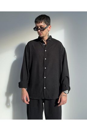 پیراهن مشکی مردانه اورسایز zaee - کد 917748932