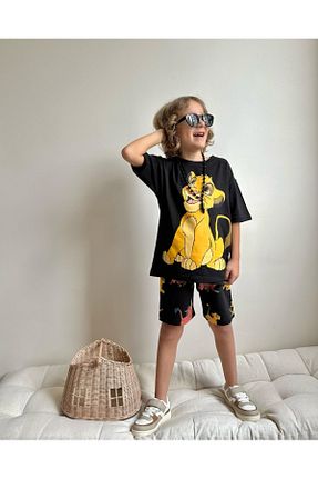ست بالاتنه و پائین تنه مشکی بچه گانه بافتنی LİAR.GİYİM - کد 920742839