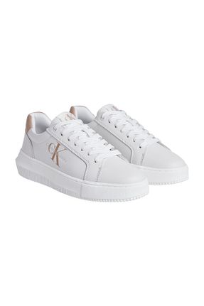 کفش اسنیکر سفید زنانه چرم اصل Calvin Klein - کد 890726788