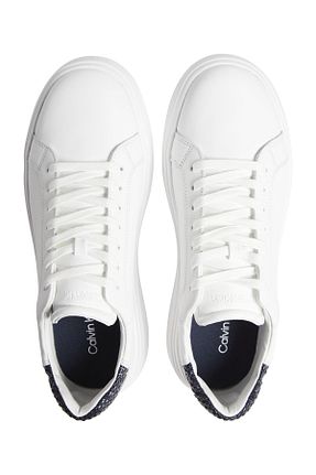 کفش اسنیکر سفید مردانه بند دار Calvin Klein - کد 883089497