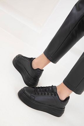 کفش اسنیکر مشکی زنانه بند دار SOHO - کد 857867309