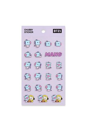 استیکر دیوار آبی 1 پارچه BTS - کد 126003110