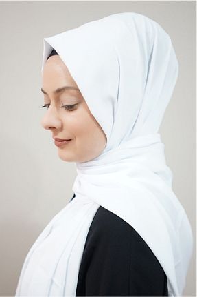 شال سفید زنانه Medine İpeği Levidor - کد 136641421