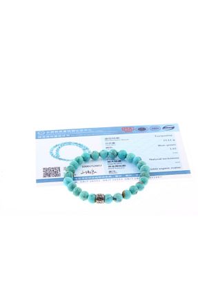 دستبند جواهر فیروزه ای زنانه سنگ طبیعی OSMANLI DEĞERLİ TAŞ - کد 137196190
