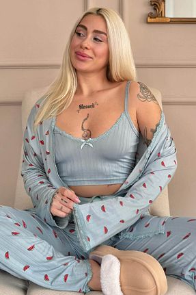 ست لباس راحتی رنگی زنانه ساده Pijamaevi - کد 917778417