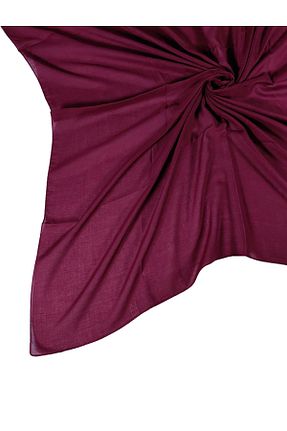 روسری زرشکی پنبه پلی استر mim eşarp - کد 864090078
