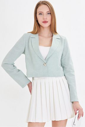 کت بلیزر فیروزه ای زنانه پلی استر armonika - کد 741175621
