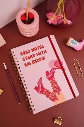 دفتر صورتی Sert Matt Notebook - کد 917792796