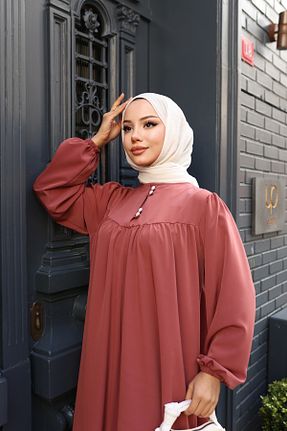 لباس حجاب رنگی زنانه اورسایز modessia - کد 917801673