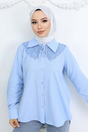 پیراهن حجاب آبی رگولار benguen - کد 917801847