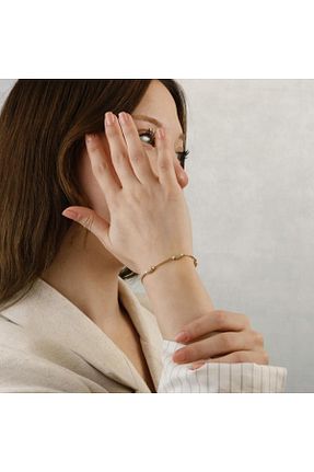 دستبند طلا طلائی زنانه 14 عیار Siora Jewelry - کد 906427906