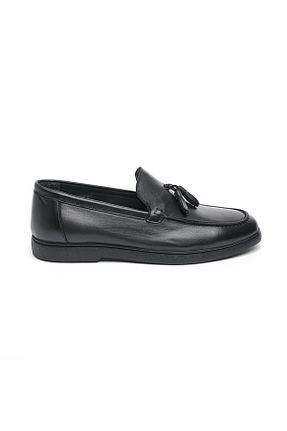 کفش لوفر مشکی مردانه پاشنه کوتاه (1 - 4 سانتی متر) Derinet - کد 917802906
