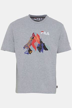 تیشرت اسپرت طوسی زنانه رگولار Fila - کد 917804928