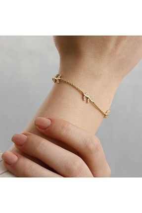 دستبند طلا طلائی زنانه 14 عیار Siora Jewelry - کد 906425246