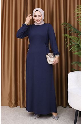لباس حجاب سرمه ای زنانه رگولار sefamerve - کد 917806156
