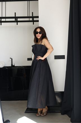 لباس مشکی زنانه بافتنی Özge Özgenç - کد 917821440