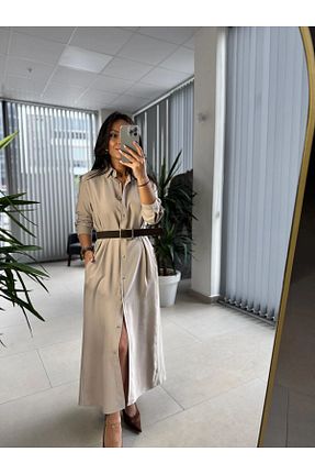 لباس بژ زنانه بافتنی caddstore - کد 920760000