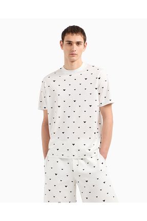 تیشرت سفید مردانه رگولار Emporio Armani - کد 917840094