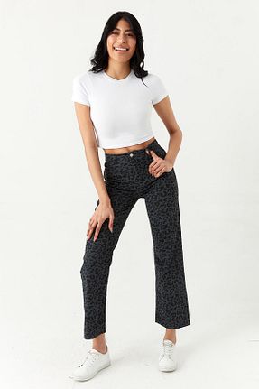 شلوار جین مشکی زنانه پاچه ساده Select Moda - کد 917837834