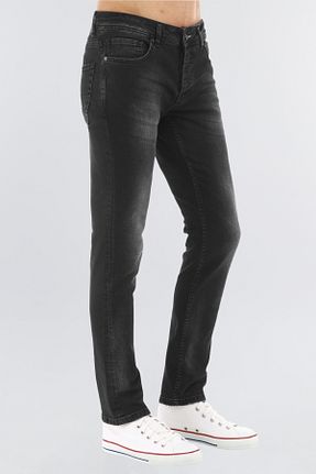 شلوار جین طوسی مردانه پاچه تنگ CEDY DENIM - کد 66557261