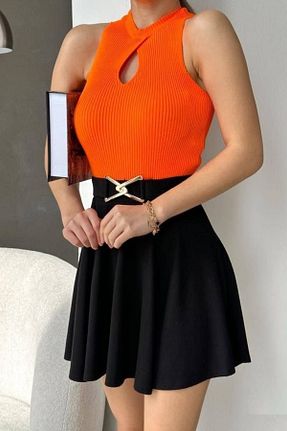 بلوز نارنجی زنانه ساده bayansepeti - کد 917840518