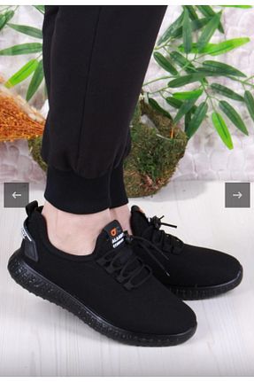 کفش پیاده روی مشکی زنانه پارچه ای SPOR AYAKKABI MARKET - کد 919758925