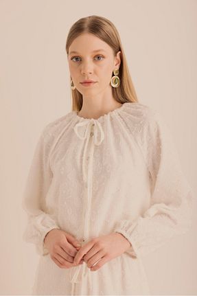 بلوز نباتی زنانه اورسایز Aker - کد 919314962